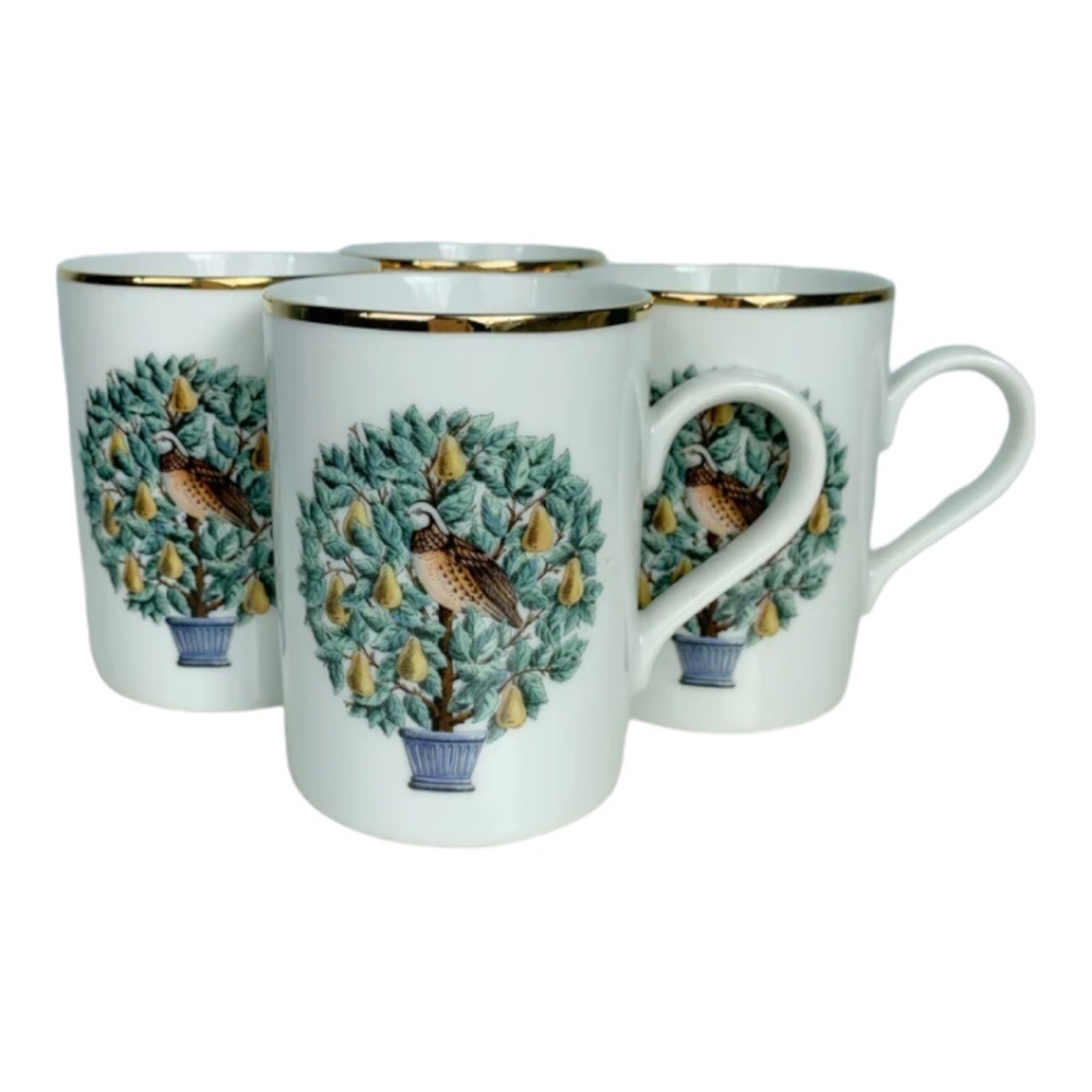 AVON 12 Days Of Christmas 4 PC Mug Set